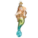 Old World Christmas Mermaid Sea and Water Animals Glass Blown Ornaments for Christmas Tree | Pack of 1 | Mermaid