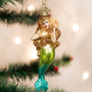 Old World Christmas Mermaid Sea and Water Animals Glass Blown Ornaments for Christmas Tree | Pack of 1 | Mermaid