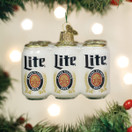 Old World Christmas Miller Lite Six Pack Glass Blown Ornament for Christmas Tree | Miller Lite 6 Pack