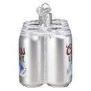 Old World Christmas Coors Light Six Pack Glass Blown Ornament for Christmas Tree | Coors Light 6 Pack