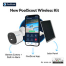 Wireless | Battery & Solar Kit - Pool Security Alarm System for Preventing Drowning of Toddlers & Pets in Your Swimming Pool (3 Months Premium Subscription Included)