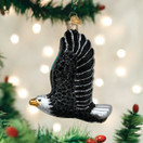 Old World Christmas Bird Watcher Collection Glass Blown Ornaments for Christmas Tree, Eagle in Flight 16122