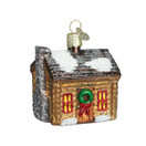 Old World Christmas Home Gifts Glass Blown Ornaments for Christmas Tree Log Cabin | Log Cabin