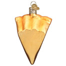 Old World Christmas Piece of Pecan Pie Blown Glass 2020 Unique Christmas Ornaments for Christmas Tree Decorations | Piece of Pecan Pie