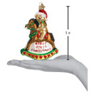 Old World Christmas Baby Collection Glass Blown Ornaments for Christmas Tree Rocking Horse, 44034 | Rocking Horse