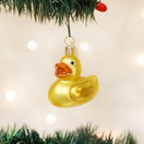 Old World Christmas Rubber Ducky Baby Collection Glass Blown Ornaments for Christmas Tree | Rubber Ducky