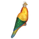 Old World Christmas Sun Conure Glass Ornament Free Box 16133 New