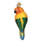 Old World Christmas Sun Conure Glass Ornament Free Box 16133 New