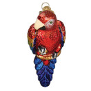 Old World Christmas Ornaments: Bird Watcher Collection Glass Blown Ornaments for Christmas Tree - Parrot