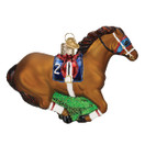 Old World Christmas Racehorse Glass Blown Ornament for Christmas Tree
