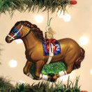 Old World Christmas Racehorse Glass Blown Ornament for Christmas Tree