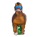 Old World Christmas Racehorse Glass Blown Ornament for Christmas Tree .