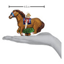 Old World Christmas Racehorse Glass Blown Ornament for Christmas Tree .