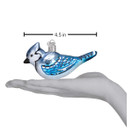 Old World Christmas Bright Blue Jay Glass Blown Ornament for Christmas Tree