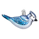 Old World Christmas Bright Blue Jay Glass Blown Ornament for Christmas Tree | Old World