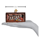 Old World Christmas M&M'S Milk Chocolate Glass Blown Ornament for Christmas Tree