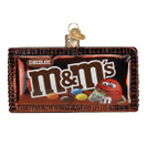 Old World Christmas M&M'S Milk Chocolate Glass Blown Ornament for Christmas Tree.