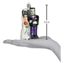 Old World Christmas Halloween Decorations Glass Blown Ornaments for Christmas Tree Frankenstein and Bride | Frankenstein and Bride