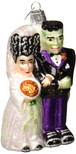 Old World Christmas Halloween Decorations Glass Blown Ornaments for Christmas Tree Frankenstein and Bride | Frankenstein and Bride
