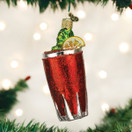 Old World Christmas Ornaments: Adult Beverages Glass Blown Ornaments for Christmas Tree - Bloody Mary