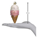 Old World Christmas Ice Cream Lover Gifts Glass Blown Ornaments for Christmas Tree Cone.