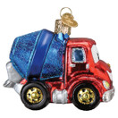 Old World Christmas Cheerful Cement Truck Glass Blown Ornament for Christmas Tree | 2.750, Cheerful Cement Truck