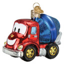 Old World Christmas Cheerful Cement Truck Glass Blown Ornament for Christmas Tree | 2.750, Cheerful Cement Truck