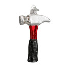 Old World Christmas Contractor Tools Glass Blown Ornaments for Christmas Tree Claw Hammer | 4.5 In. H X 1.0 In. W X 2.75 In. D, Claw Hammer
