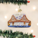 Old World Christmas Cities, Places and Landmarks Glass Blown Ornaments for Christmas Tree Golden Gate