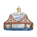 Old World Christmas Cities, Places and Landmarks Glass Blown Ornaments for Christmas Tree Golden Gate