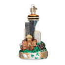 Old World Christmas Cities, Places and Landmarks Glass Blown Ornaments for Christmas Tree - Seattle Skyline 