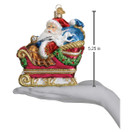 Old World Christmas Santa in Sleigh Ornament, Multi