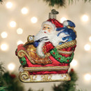 Old World Christmas Santa in Sleigh Ornament | Multi