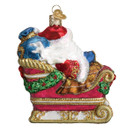 Old World Christmas Santa in Sleigh Ornament | Multi