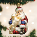 Old World Christmas Ornaments Santa Puppy Love Glass Blown Ornaments for Christmas Tree