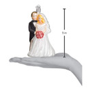 Old World Christmas Bride and Groom Gifts Glass Blown Ornaments for Christmas Tree Bridal Couple