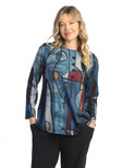 Jess & Jane Women's French Brush Tunic Top - NB2 | 1X, Granada