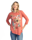 Jess & Jane Light French Terry Asymmetric Tunic - LT3 | Large, Golden Brick