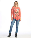 Jess & Jane Light French Terry Asymmetric Tunic - LT3 | Large, Golden Brick