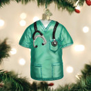 Old World Christmas Scrubs Glass Blown Ornaments for Christmas Tree