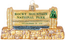 Old World Christmas Ornaments: State Parks Glass Blown Ornaments for Christmas Tree, Rocky Mountain
