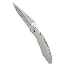Spyderco Ambitious Lightweight Pocket Knife with 8Cr13MoV Stainless Steel Blade with Black FRN Handle