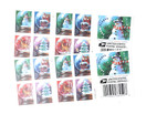 USPS Snow Globes Forever Postage Stamps (A Snowman, Santa Claus Poised on a Chimney, a Majestic Deer, and a Christmas Tree) 2023 Scott #5816-5819 | 40 Stamps | 40 Stamps