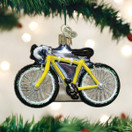 Old World Christmas Glass Blown Ornament Road Bike (46067) White