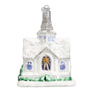 Old World Christmas Church Collection Glass Blown Ornaments for Christmas Tree Sparkling Cathedral.