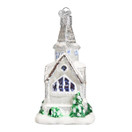 Old World Christmas Church Collection Glass Blown Ornaments for Christmas Tree Sparkling Cathedral.