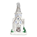 Old World Christmas Church Collection Glass Blown Ornaments for Christmas Tree Sparkling Cathedral.