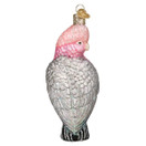 Old World Christmas Rose-Breasted Cockatoo Glass Blown Ornament for Christmas Tree