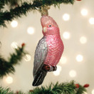 Old World Christmas Rose-Breasted Cockatoo Glass Blown Ornament for Christmas Tree