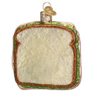 Old World Christmas Ham and Cheese Sandwich Glass Blown Ornament for Christmas Tree | Ham and Cheese Sandwich